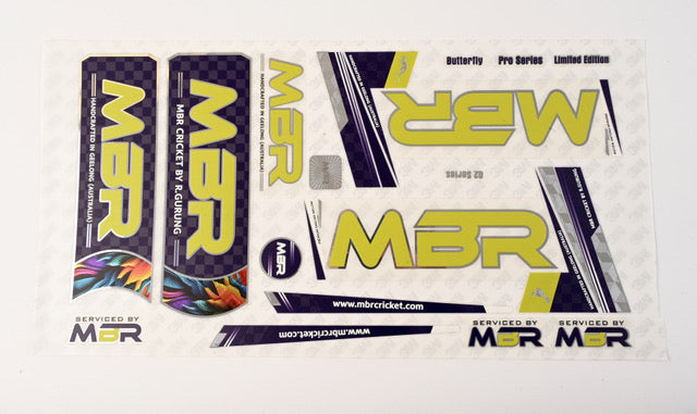 MBR Pro Series Purple & Yellow sticker design